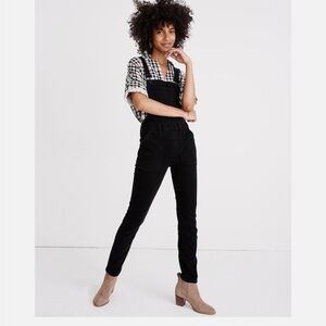 Madewell Black Denim Overalls XS